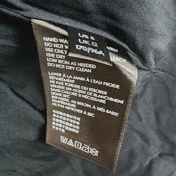 NEW Maeve Anthropologie Jonquil Black Floral Velvet Strapless Midi Dress - Picture 13 of 16